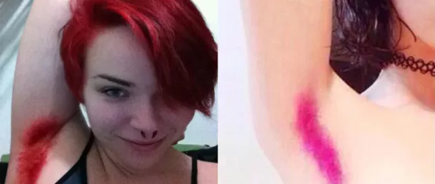 ARMPIT HAIR REVOLUTION: Dyeing Your Armpits Bright Colors Is New Beauty Trends