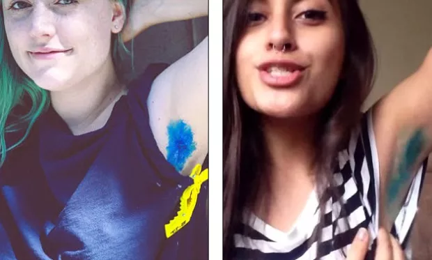 ARMPIT HAIR REVOLUTION: Dyeing Your Armpits Bright Colors Is New Beauty Trends
