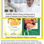 LOOK: Pope Francis Sends Thank You Letter to Rita Avila