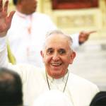 SNAPSHOT: Pope Francis Waves At The People Crowded Inside Palo Cathedral In Palo, Leyte